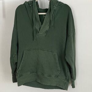 Aerie V-Neck Green Sweater